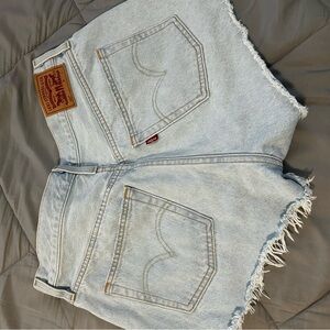 Levi's Women's Faded Blue Jean Shorts